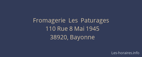 Fromagerie  Les  Paturages