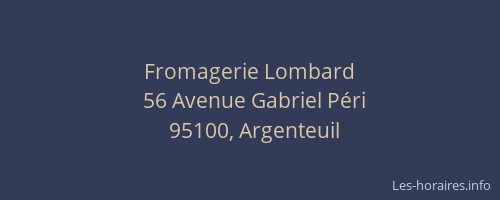 Fromagerie Lombard