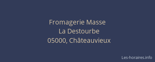 Fromagerie Masse