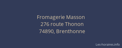 Fromagerie Masson