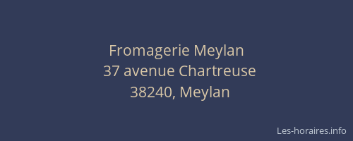 Fromagerie Meylan