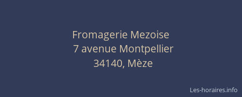 Fromagerie Mezoise