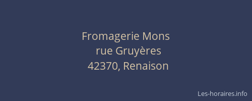 Fromagerie Mons