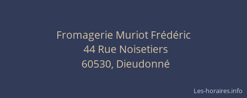 Fromagerie Muriot Frédéric
