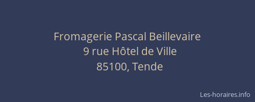 Fromagerie Pascal Beillevaire
