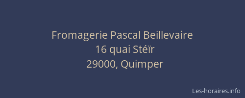 Fromagerie Pascal Beillevaire