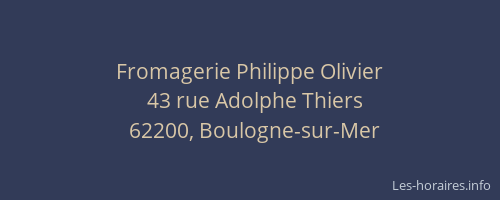 Fromagerie Philippe Olivier