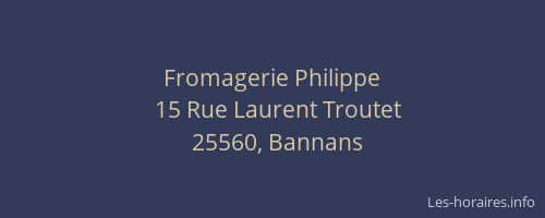 Fromagerie Philippe