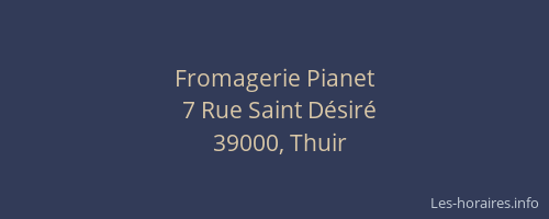 Fromagerie Pianet