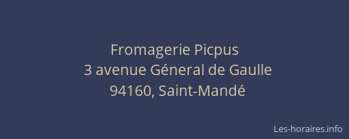 Fromagerie Picpus