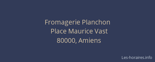 Fromagerie Planchon
