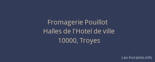 Fromagerie Pouillot