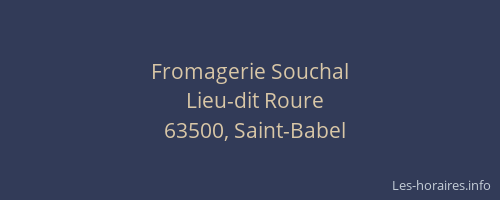 Fromagerie Souchal