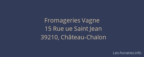 Fromageries Vagne