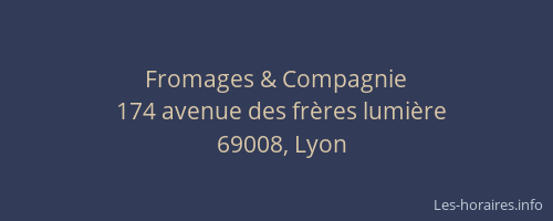 Fromages & Compagnie
