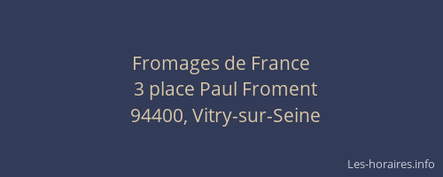 Fromages de France
