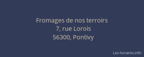 Fromages de nos terroirs