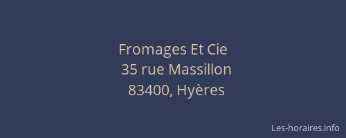 Fromages Et Cie