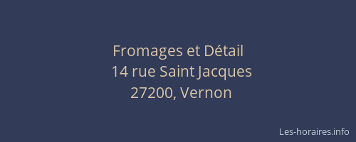 Fromages et D&eacute;tail