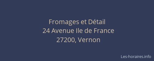 Fromages et Détail