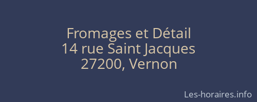 Fromages et Détail