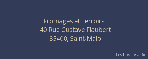 Fromages et Terroirs