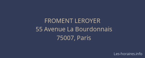 FROMENT LEROYER