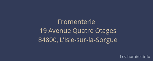 Fromenterie