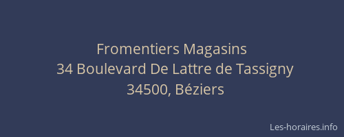 Fromentiers Magasins