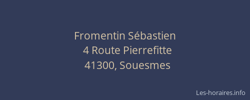 Fromentin S&eacute;bastien