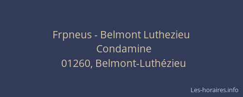 Frpneus - Belmont Luthezieu