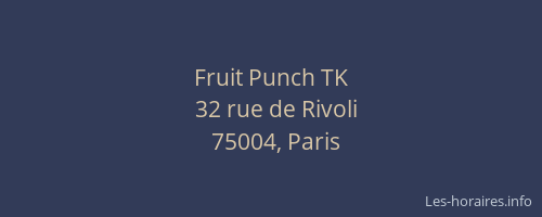 Fruit Punch TK