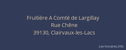 Fruiti&egrave;re A Comt&eacute; de Largillay