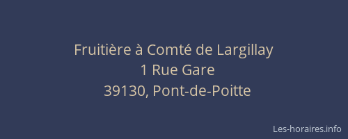 Fruiti&egrave;re &agrave; Comt&eacute; de Largillay