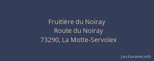 Fruitière du Noiray