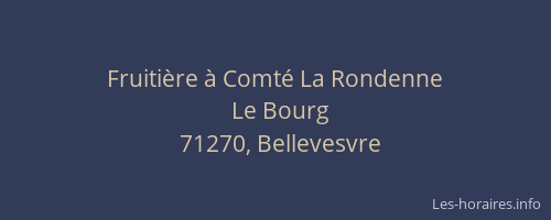 Fruitière à Comté La Rondenne