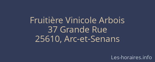 Fruitière Vinicole Arbois
