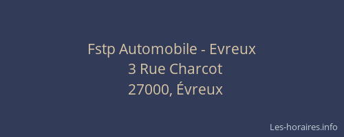 Fstp Automobile - Evreux