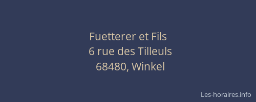 Fuetterer et Fils