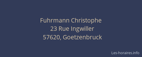 Fuhrmann Christophe