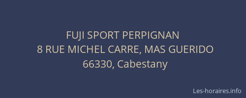 FUJI SPORT PERPIGNAN