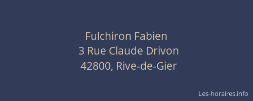 Fulchiron Fabien
