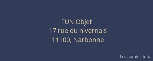 FUN Objet