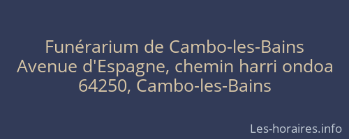 Funérarium de Cambo-les-Bains