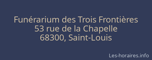 Funérarium des Trois Frontières