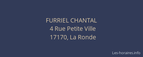 FURRIEL CHANTAL