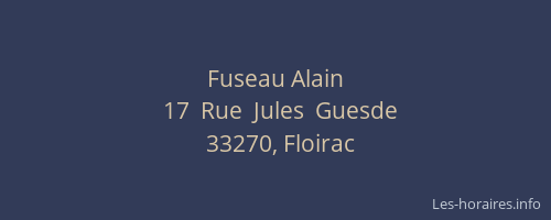 Fuseau Alain
