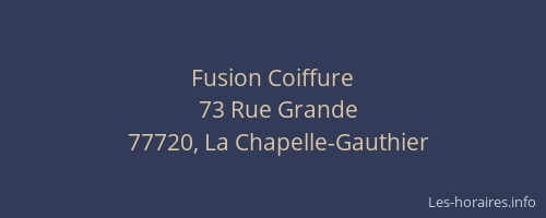 Fusion Coiffure