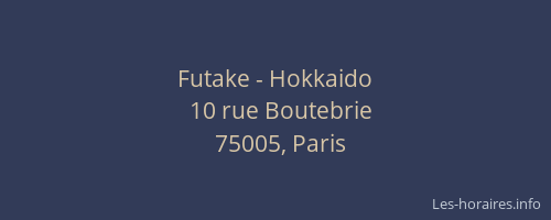 Futake - Hokkaido