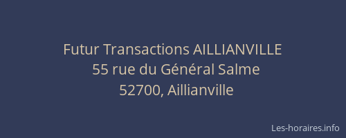 Futur Transactions AILLIANVILLE